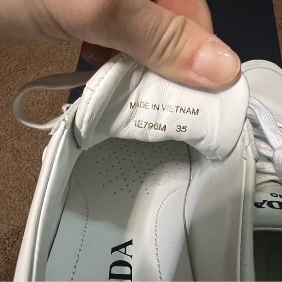 Gray and White Prada sneakers - Picture 2 of 7